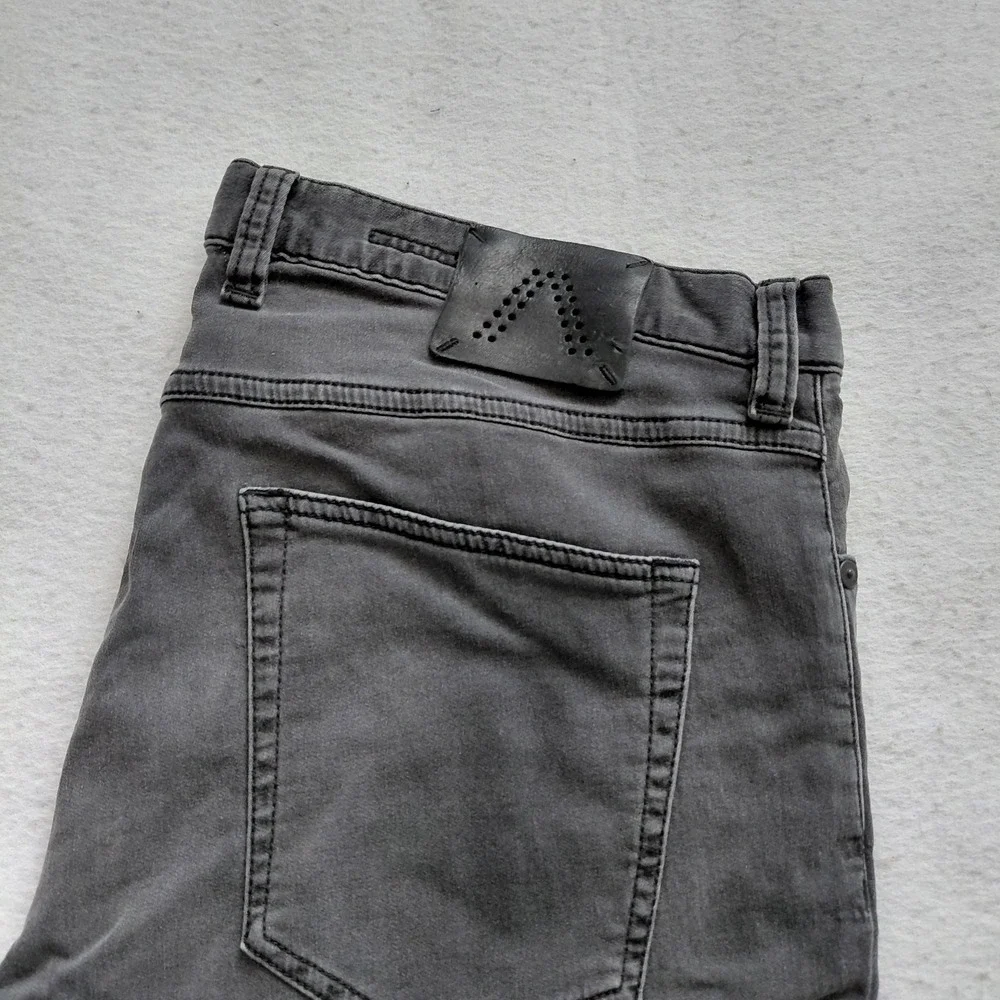 Alberto Men Pipe Cosy Jeans Regular Slim Fit Gray W38 L34 Stretch Dark Denim Y2K